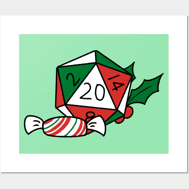 Christmas d20 Wall Art by AlexTal